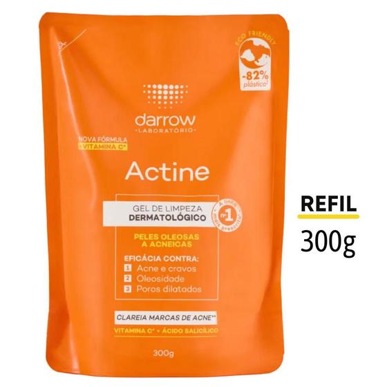 Imagem de Refil Gel de Limpeza Facial Antiacne e Antioleosidade 300g Actine Darrow