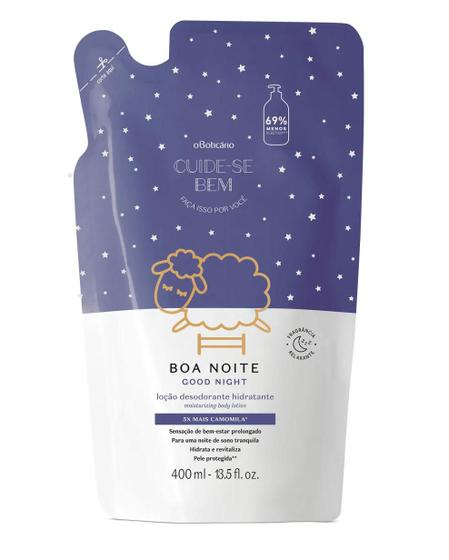 Refil hidratante corporal cuide-se bem boa noite 400ml de o boticário Menor preço em Refil hidratante corporal cuide-se bem boa noite 400ml de o boticário