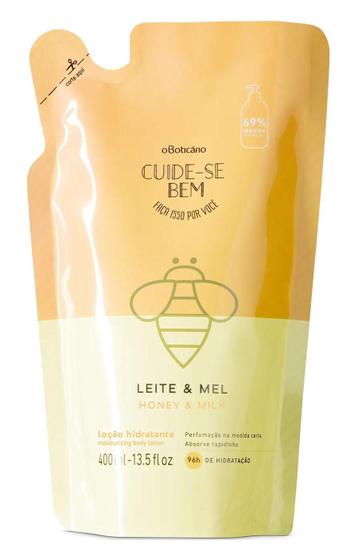 Refil hidratante corporal cuide-se bem leite e mel 400ml o boticário Menor preço em Refil hidratante corporal cuide-se bem leite e mel 400ml o boticário