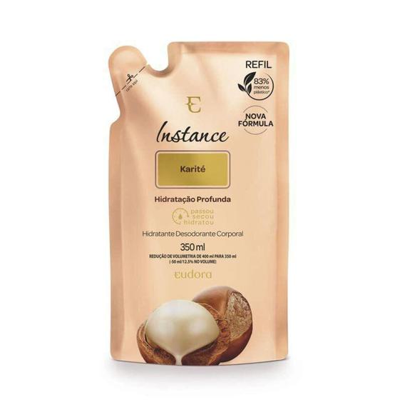 Imagem de Refil Hidratante Corporal Instance Karité 350ml - Eudora