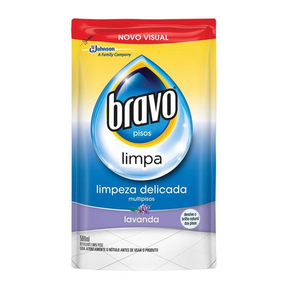 Imagem de Refil Limpa-Pisos Bravo Com Brilho Lavanda 500ml