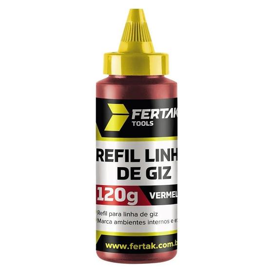 Imagem de Refil Linha de Giz 120g  Vermelho - Fertak