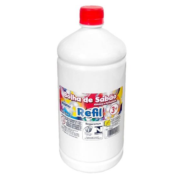 Imagem de Refil Liquido Bolha de Sabão 1 Litro 810001 - Brasilflex