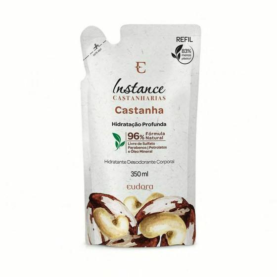 Imagem de Refil Loção Hidratante Desodorante Corporal Instance Castanha 350ml