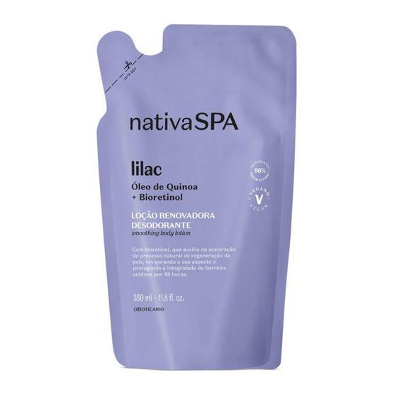 Imagem de Refil Loção Renovadora Desodorante Hidratante Corporal Nativa Spa Lilac 350ml - Oboticario