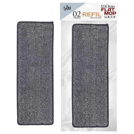 Refil Mop Flat Esfregão Vassoura Mágica Rodo Limpeza 2 Pçs Menor preço em Refil Mop Flat Esfregão Vassoura Mágica Rodo Limpeza 2 Pçs