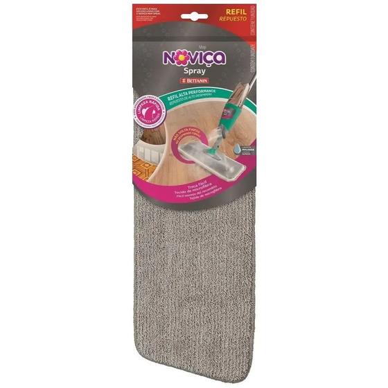 Refil Mop Spray Rodo Mágico Pano Tecido Microfibra Bettanin Menor preço em Refil Mop Spray Rodo Mágico Pano Tecido Microfibra Bettanin