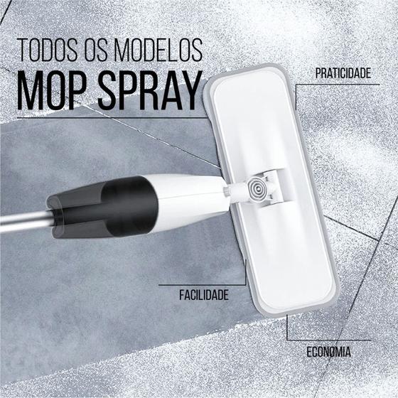 Imagem de Refil Mop Spray Rodo Microfibra Reutilizável Modelo Universal Compatível com Varios Modelos