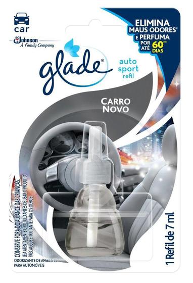 Refil Odorizador Automotivo Glade Carro Novo Auto Sport 7ml ...