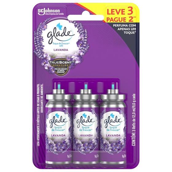 Refil Odorizador Glade Lavanda Toque de Frescor 12ml - Refil para ...