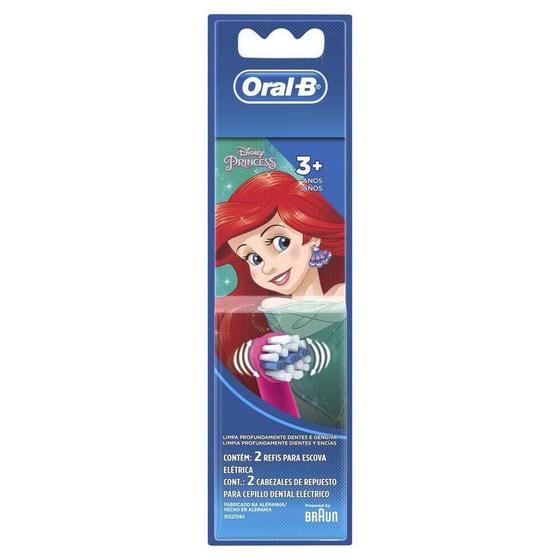 Imagem de Refil para Escova de Dentes Elétrica Infantil - Oral-B Disney Princess 2 Unidades