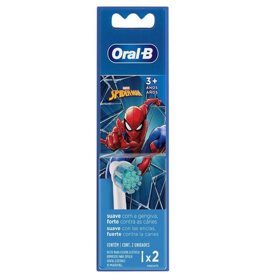 Imagem de Refil Para Escova Elétrica Oral-B Kids Spider-Man 2 Unidades
