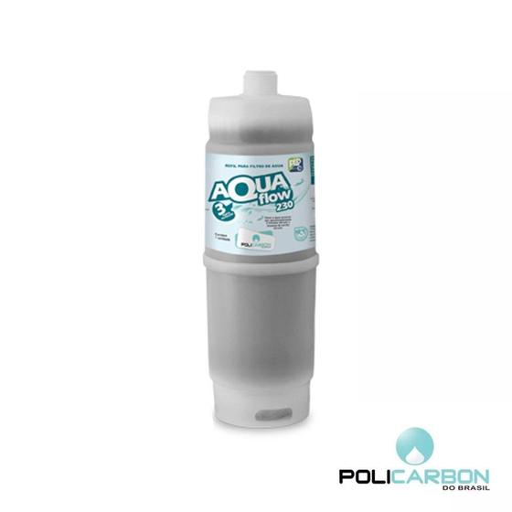 Imagem de Refil para Filtro de Água Aquaflow 230 com Carvão Ativado Policarbon