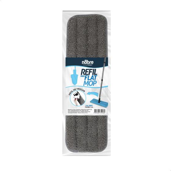 Imagem de Refil para Flat Mop Microfibra Nobre Lavável Troca Fácil