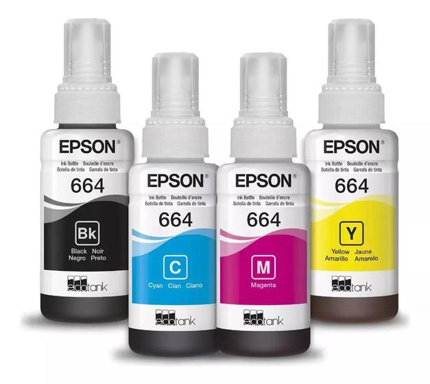 Imagem de Refil para L455 - t664 kit com todas as cores 