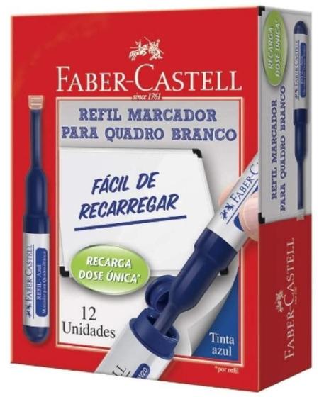 Refil Para Marcador de Quadro Branco Mqb Azul Faber Castell Menor preço em Refil Para Marcador de Quadro Branco Mqb Azul Faber Castell
