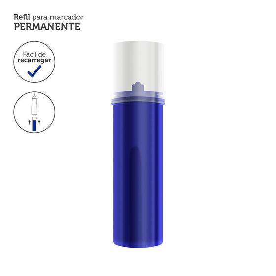 Imagem de Refil Para Marcador Permanente 3.5ml Azul Caixa c/12 Unidades Keep - MR014