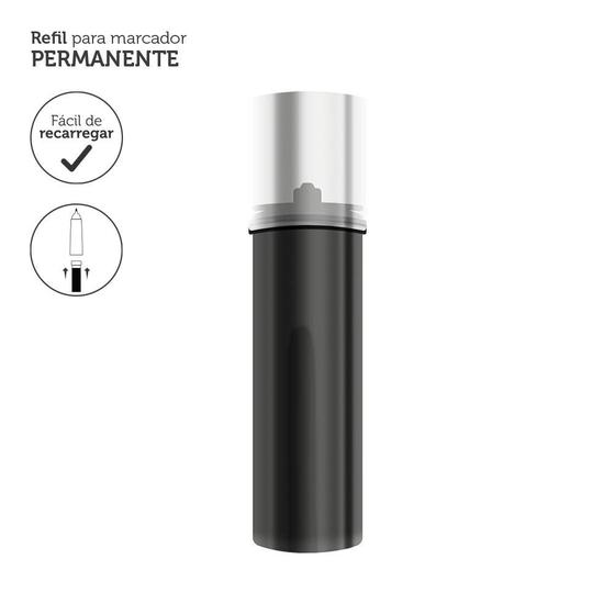 Imagem de Refil Para Marcador Permanente 3.5ml Preto Keep Caixa C/12 Unidades - MR012