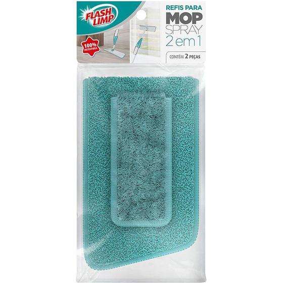 Imagem de Refil para Mop Spray 2 EM 1 compatível com modelo (MOP6064), RMOP6064, Verde, Flash Limp