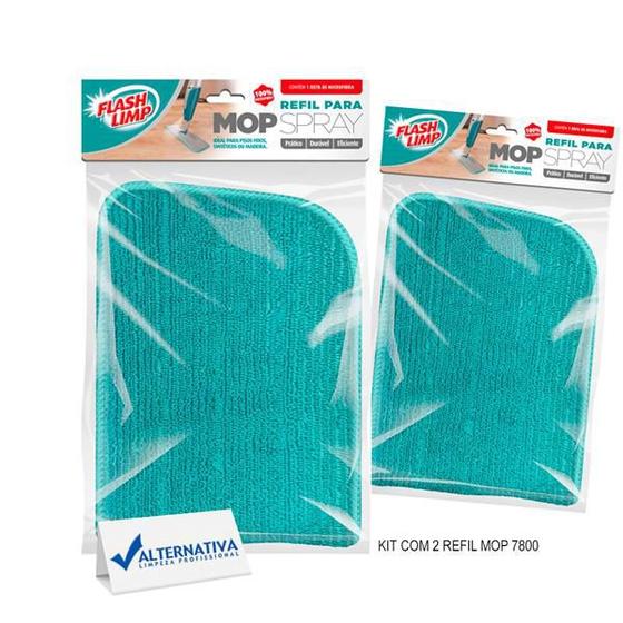 Imagem de Refil para mop spray 7800 flash limp kit com 2 refil
