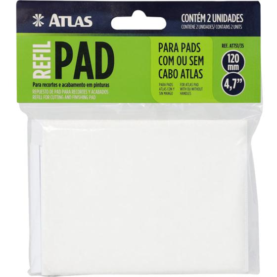 Imagem de Refil Para Pads Pintura Acabamento Recorte 2 Unidades Atlas