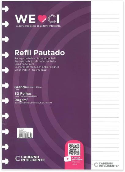 Imagem de Refil Pautado Grande 90g CIRG4003 Caderno Inteligente