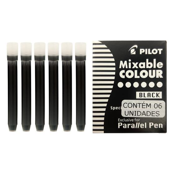 Imagem de Refil PILOT 6 cartucho Mixable Colour p/ Tinteiro Parallel