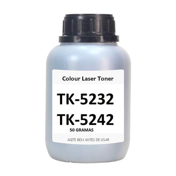 Imagem de Refil Po Recarga Toner 50g Black P/ Toner Kyocera Tk5232 Tk5242 M5526 P5026 M5521 P5021