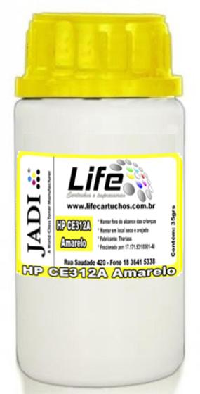 Imagem de Refil Pó Toner HP CE312A 310 126A - Amarelo CP1025 M175A - 35g