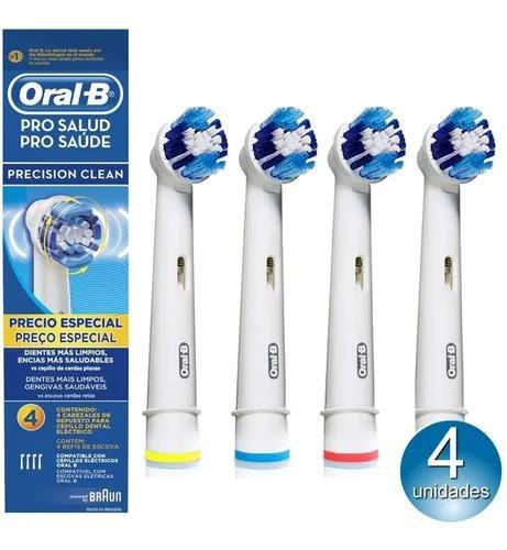 Refil Precision Clean Para Escova Elétrica Oral B - 4 Refis Menor preço em Refil Precision Clean Para Escova Elétrica Oral B - 4 Refis