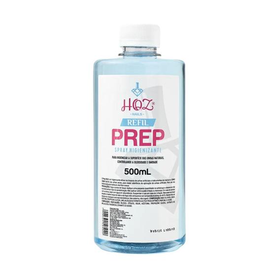 Imagem de Refil Prep Spray Azul Higienizador Unhas 500ml  - HQZ