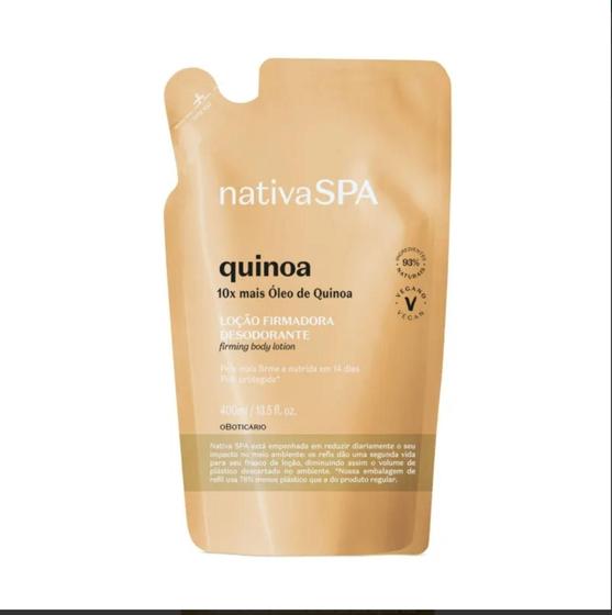 Imagem de REFIL Quinoa Nativa SPA Loção Firmadora Desedorante 400ml - O Boticário