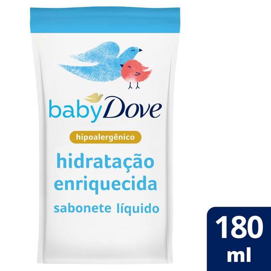 Imagem de Refil Sabonete Líquido Baby Dove Hidratação Enriquecida 180ml