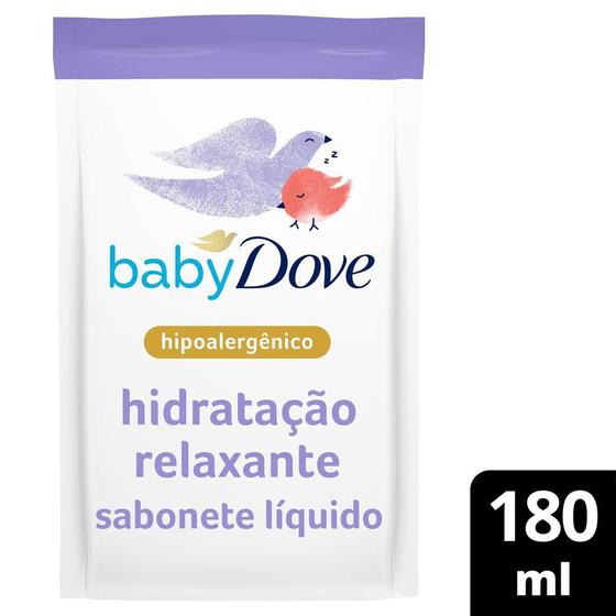 Imagem de Refil Sabonete Liquido de Glicerina Baby Dove Hora de Dormir 180ml