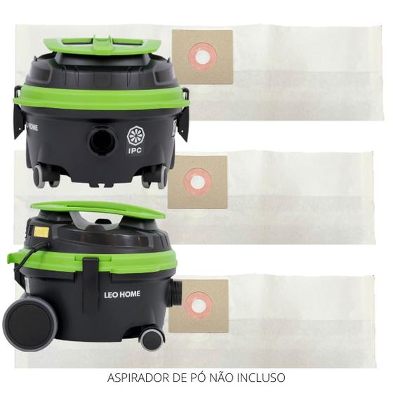 Imagem de Refil Saco Descartável P/ Aspirador de Pó Soteco Leo Home LP1/12 c/06 pçs