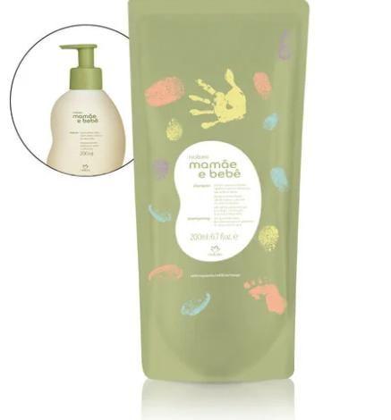 Refil Shampoo Infantil Mamãe e Bebê 200ml