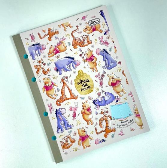 Imagem de Refil Tiliflex para Caderno Argolado Colegial Pooh Tilibra
