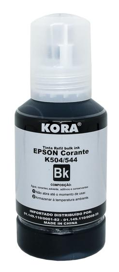 Refil Tinta Marca Kora Bulk Ink Compativel Epson 504/544 Bk - Preto 70 ml Masterprint Menor preço em Refil Tinta Marca Kora Bulk Ink Compativel Epson 504/544 Bk - Preto 70 ml Masterprint