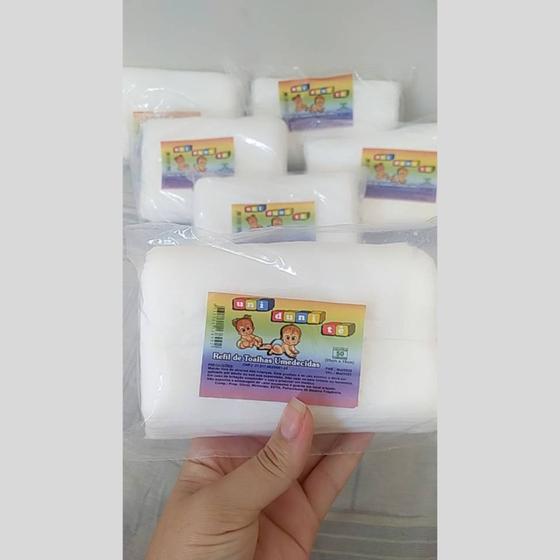Imagem de Refil - Toalha Umedecida Uni Duni Tê- Kit com 6 pacotes de 50 unidades