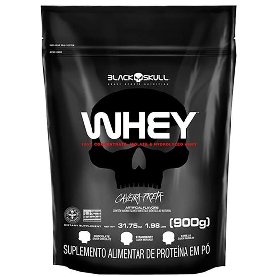 Imagem de Refil Whey Baunilha 900G - Blackskull