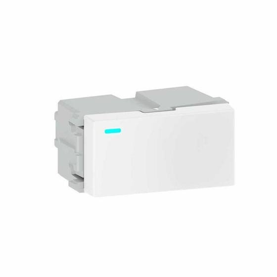 Imagem de  refinatto módulo interruptor simples/paral c led branco 10a  - weg
