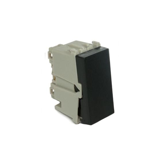 Imagem de  refinatto módulo interruptor simples/paral c led preto 10a  - weg