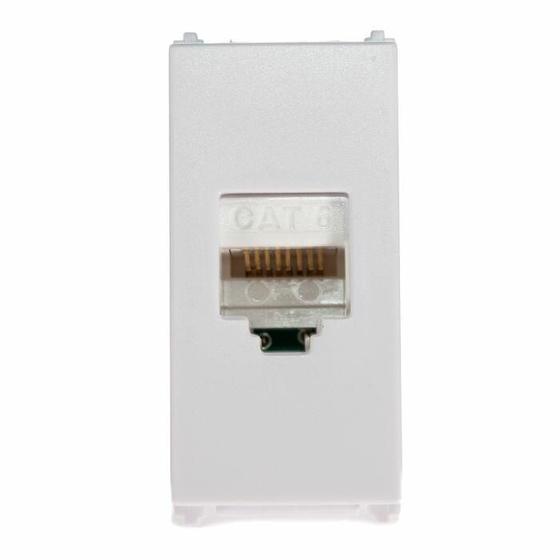 Imagem de  refinatto módulo rj45 cat 6e branco - weg