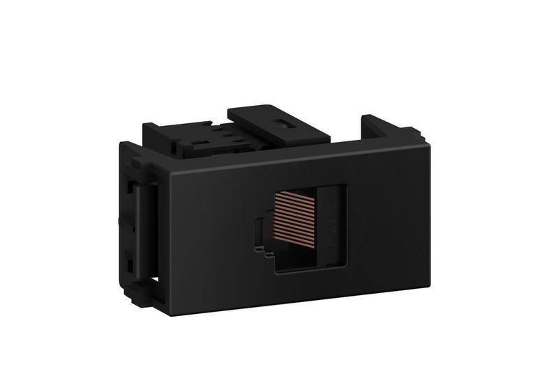 Imagem de  refinatto módulo tomada rj45 cat 5e preto  - weg