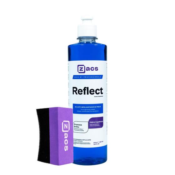 Imagem de Reflect pneu pretinho 500ml + aplicador p/ pneus - zacs