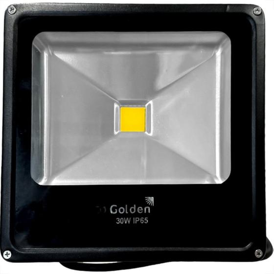 Imagem de Refletor De Led Golden Fit Preto 30W. 2700K Amarelo