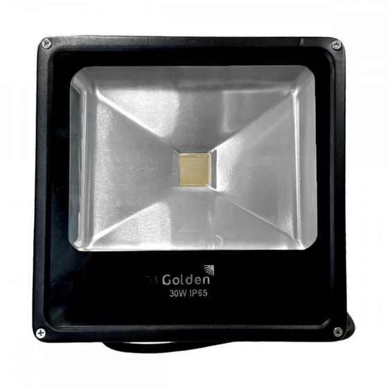 Imagem de Refletor De Led Golden Fit Preto 30W. 2700K Verde