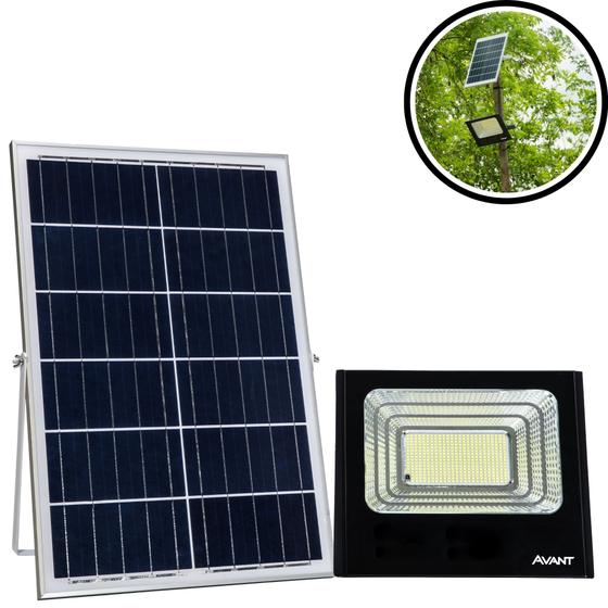 Imagem de Refletor de Led Solare com Sensor de Presença Luz Branca 100w 1800 Lumens Avant
