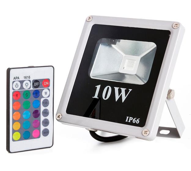 Imagem de Refletor Holofote Led Rgb 10w Ip66 Bivolt