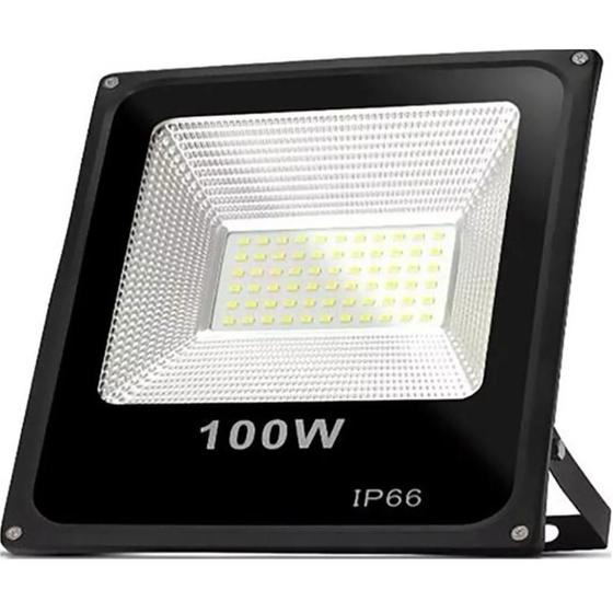 Imagem de Refletor Holofote Led Smd Slim 100w Branco Frio Bivolt